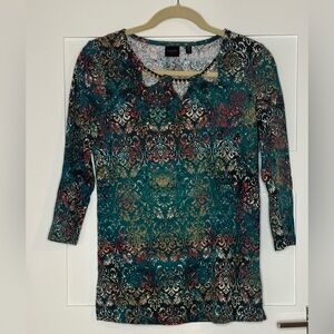 BUNDLE 4/$12💥 
Rafaella 3/4 sleeve top. Size small petite.